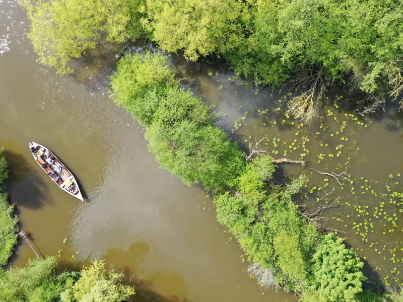 L’expédition au cœur du Marais Audomarois avec nos guides et leurs bacôves